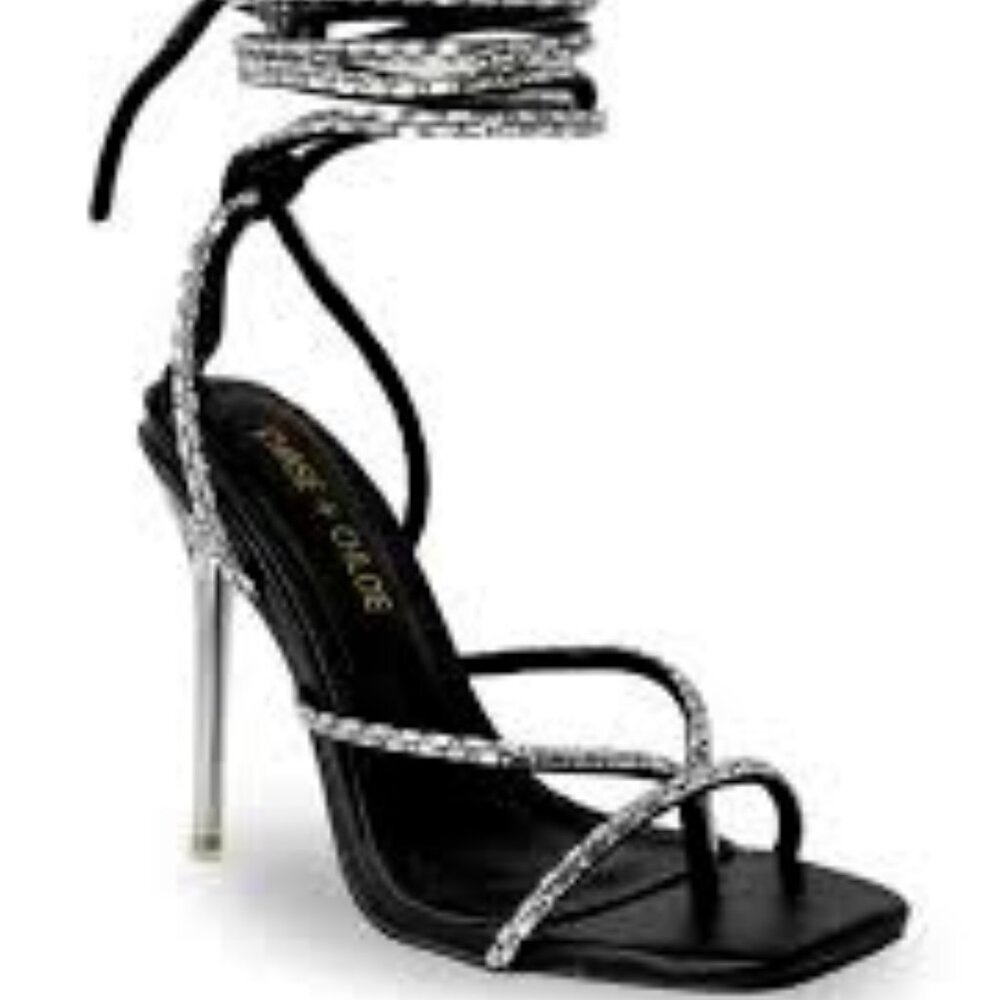 Chase + Chloe Ankle Tie Sandal